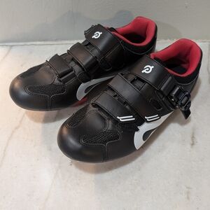 Peloton Black and Red Indoor Cycling Shoes Women's Size 9 Or 40